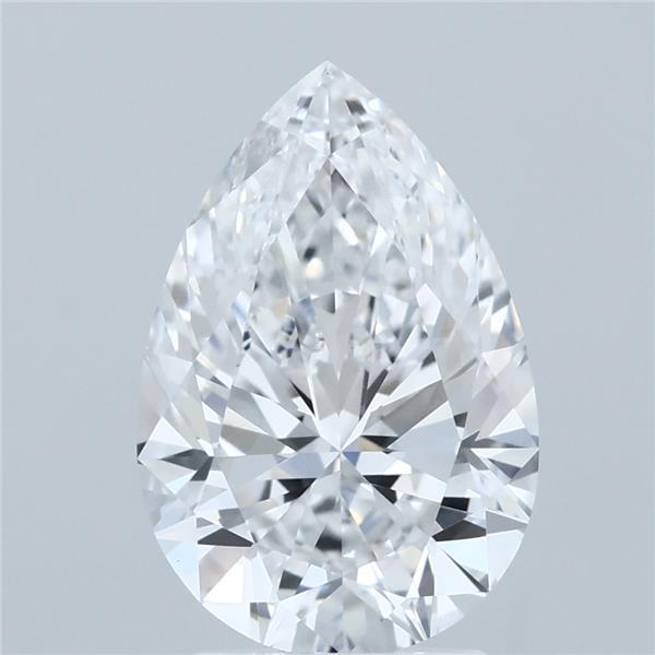 3.01ct Pear E VVS2 Lab Created Diamond