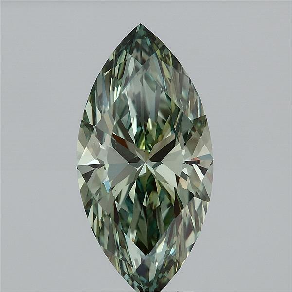 5.01ct Marquise FANCY VIVID GREEN VS2 Lab Created Diamond