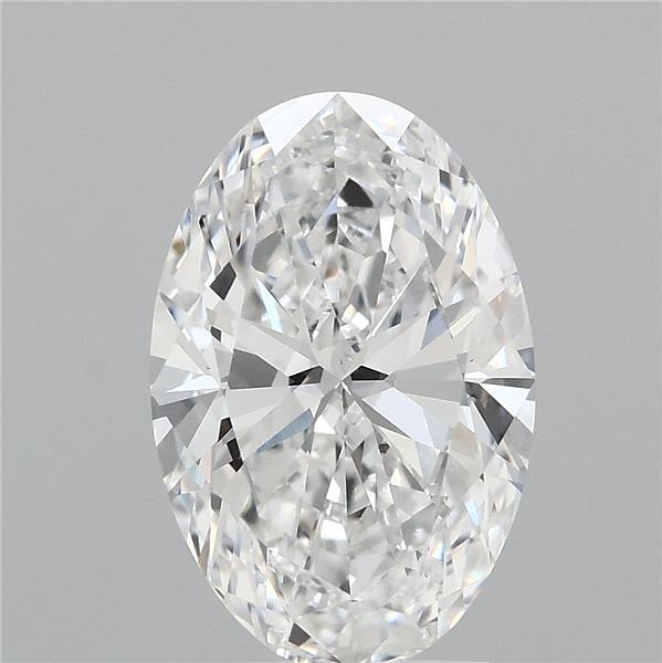 3ct Oval D VVS1 Lab Created Diamond