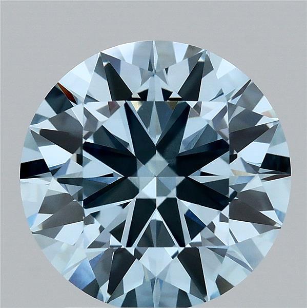2.51ct Round FANCY VIVID BLUE VS1 Lab Created Diamond
