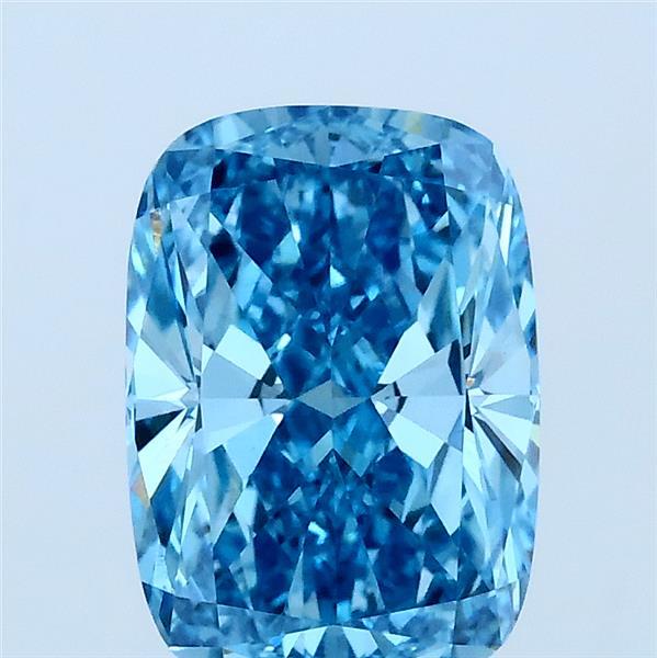 2.02ct Cushion FANCY VIVID BLUE VVS2 Lab Created Diamond