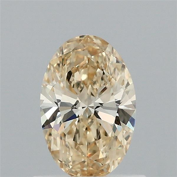 0.74ct Oval FANCY INTENSE YELLOW VVS2 Lab Created Diamond