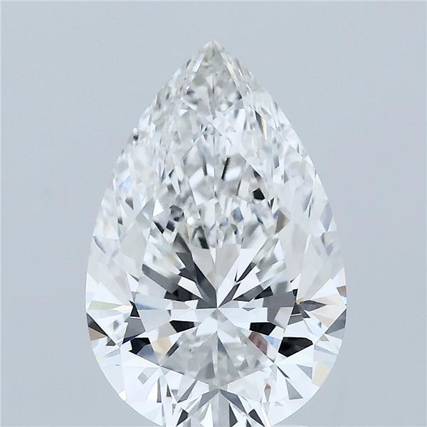 3.06ct Pear F VVS2 Lab Created Diamond
