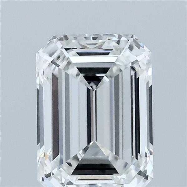 1.57ct Emerald F VVS2 Lab Created Diamond