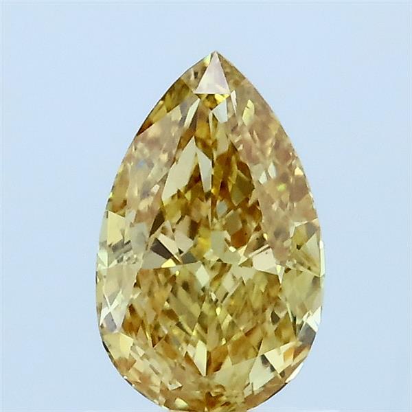 1.01ct Pear FANCY YELLOW VS1 Lab Created Diamond