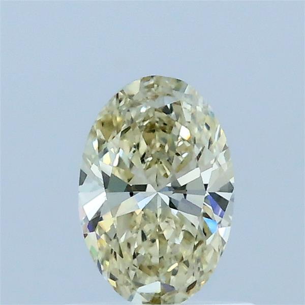 0.5ct Oval FANCY LIGHT YELLOW VVS2 Lab Created Diamond