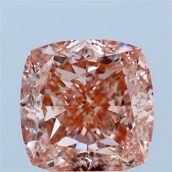 4.07ct Cushion FANCY INTENSE PINK VS1 Lab Created Diamond