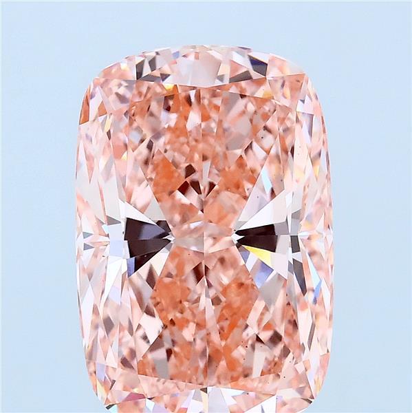 5.08ct Cushion FANCY VIVID PINK VS1 Lab Created Diamond