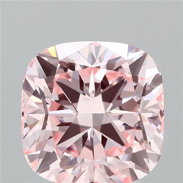 2.66ct Cushion FANCY INTENSE PINK VS1 Lab Created Diamond
