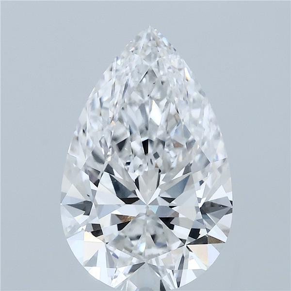 3.22ct Pear E VVS2 Lab Created Diamond