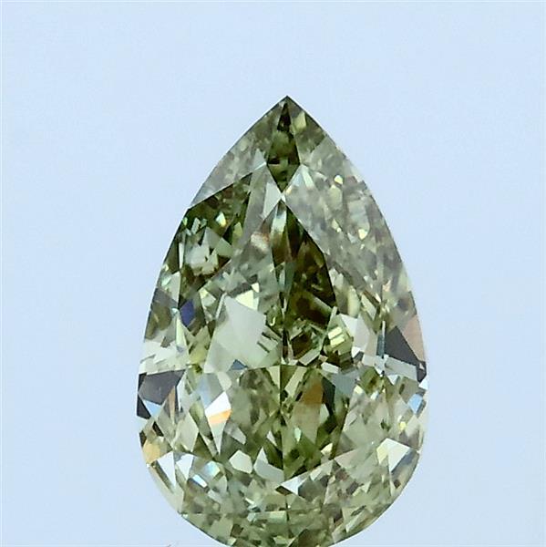 1ct Pear FANCY INTENSE YELLOWISH GREEN VS1 Lab Created Diamond