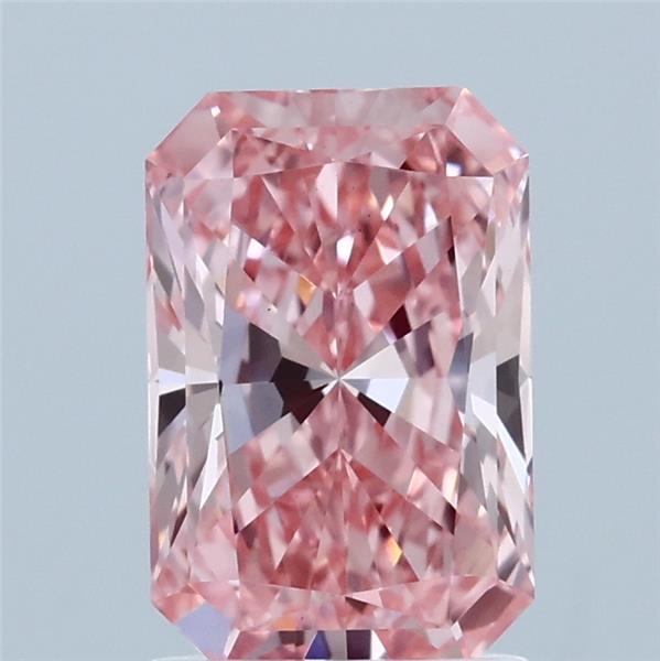 1.81ct Radiant FANCY VIVID PINK VS1 Lab Created Diamond