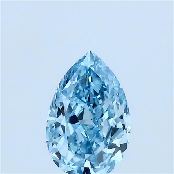 0.5ct Pear FANCY VIVID BLUE VS1 Lab Created Diamond