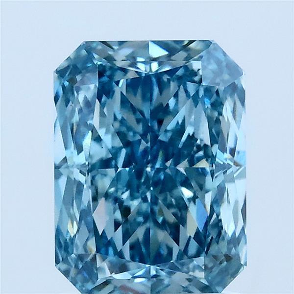 2.07ct Radiant FANCY VIVID BLUE VS1 Lab Created Diamond