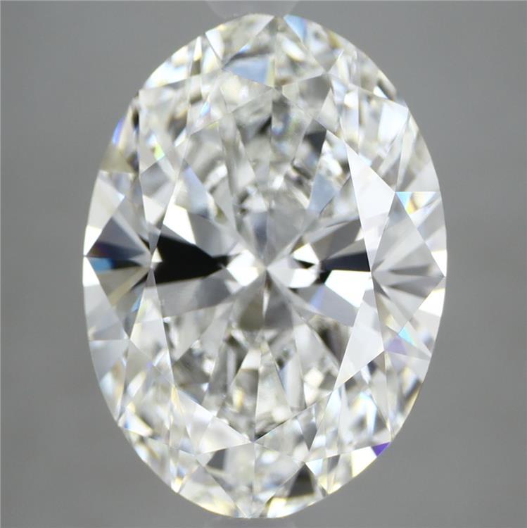 6.06ct Oval F VVS2 Lab Created Diamond