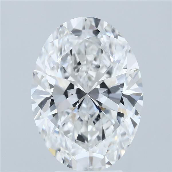 5.09ct Oval E VVS2 Lab Created Diamond
