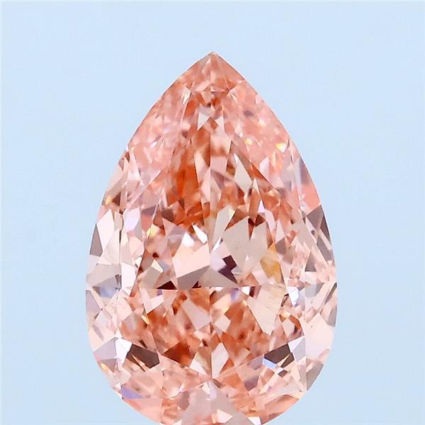2.05ct Pear FANCY VIVID PINK VVS2 Lab Created Diamond