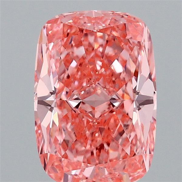1.57ct Cushion FANCY VIVID PINK VVS2 Lab Created Diamond