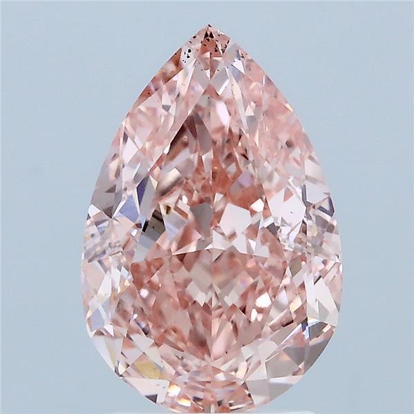 3.05ct Pear FANCY VIVID PINK VS2 Lab Created Diamond