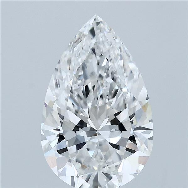 2.78ct Pear E VS1 Lab Created Diamond