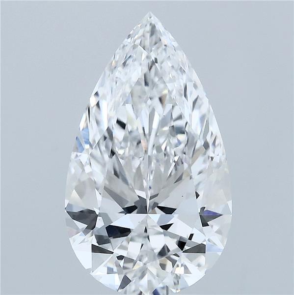 3.23ct Pear E VS1 Lab Created Diamond