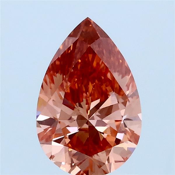 1ct Pear FANCY VIVID PINK VS1 Lab Created Diamond