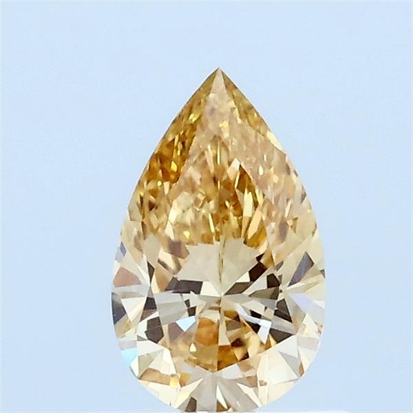 0.5ct Pear FANCY INTENSE BROWNISH YELLOW VVS2 Lab Created Diamond