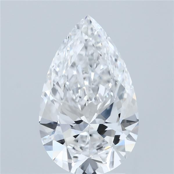2.71ct Pear D VVS2 Lab Created Diamond