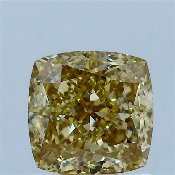 1.55ct Cushion FANCY YELLOW VVS2 Lab Created Diamond