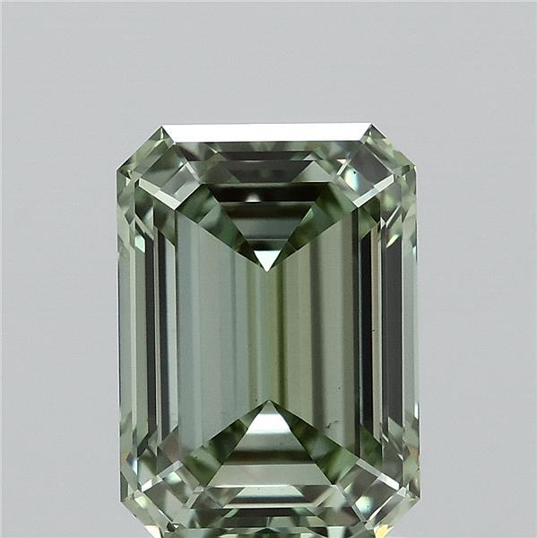 2.06ct Emerald FANCY VIVID GREEN VS1 Lab Created Diamond