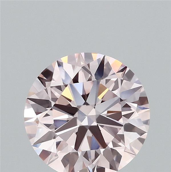 2.03ct Round FANCY LIGHT PINK VVS2 Lab Created Diamond