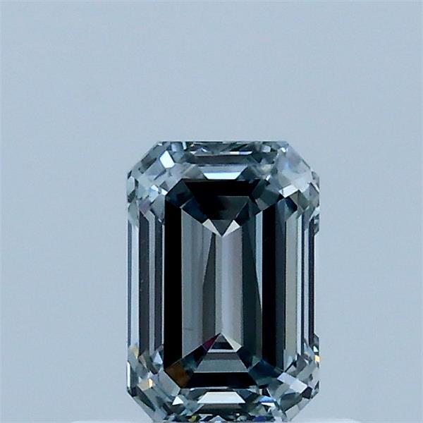 0.64ct Emerald LIGHT GREYISH BLUE VS1 Lab Created Diamond