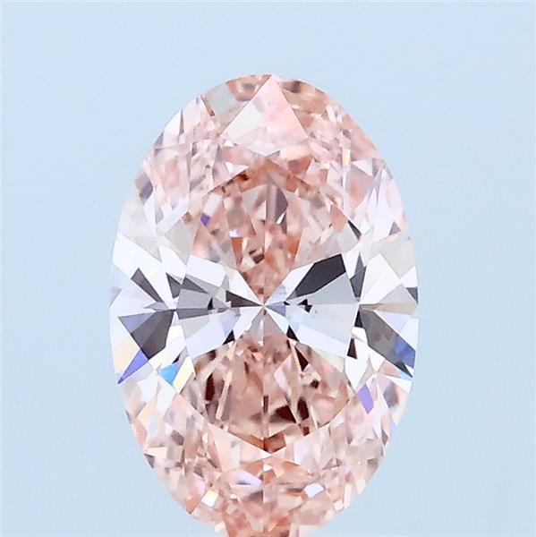 1.07ct Oval FANCY INTENSE PINK VS1 Lab Created Diamond