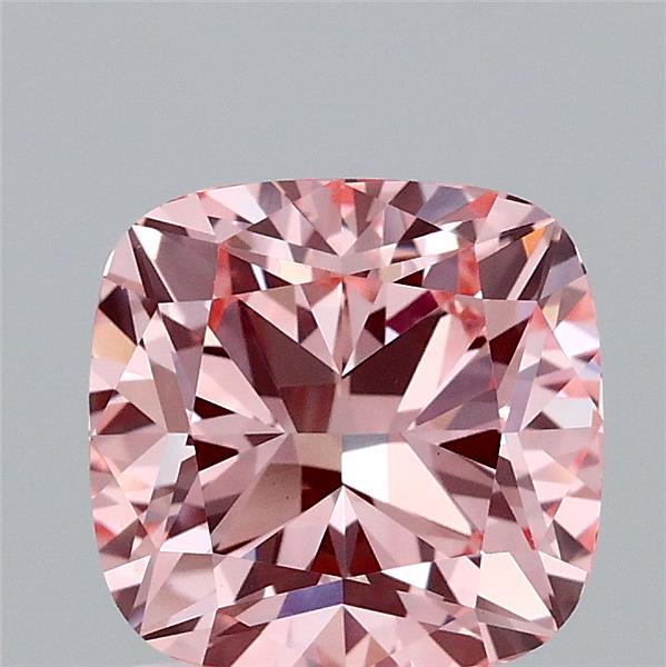 2.23ct Cushion FANCY VIVID PINK VVS2 Lab Created Diamond