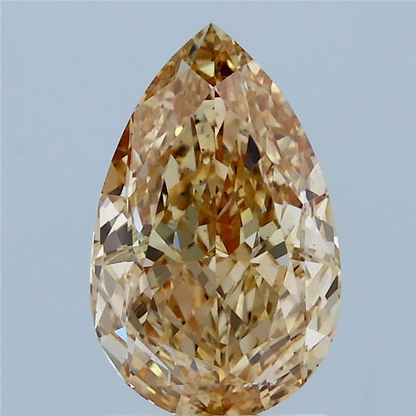 2.09ct Pear FANCY INTENSE YELLOW VS1 Lab Created Diamond