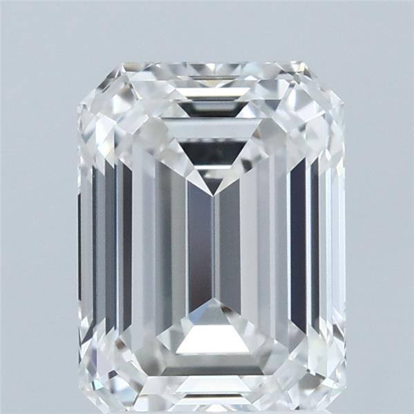 2.06ct Emerald F VVS2 Lab Created Diamond
