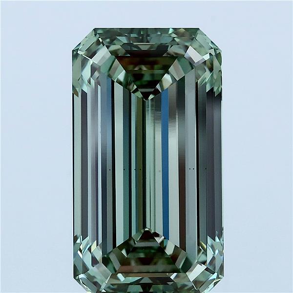 8.1ct Emerald FANCY INTENSE GREEN VS1 Lab Created Diamond