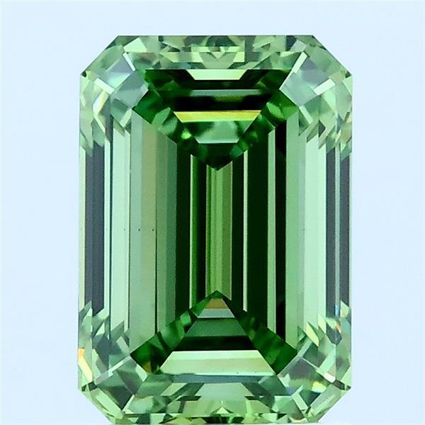 2.01ct Emerald FANCY VIVID GREEN VS1 Lab Created Diamond