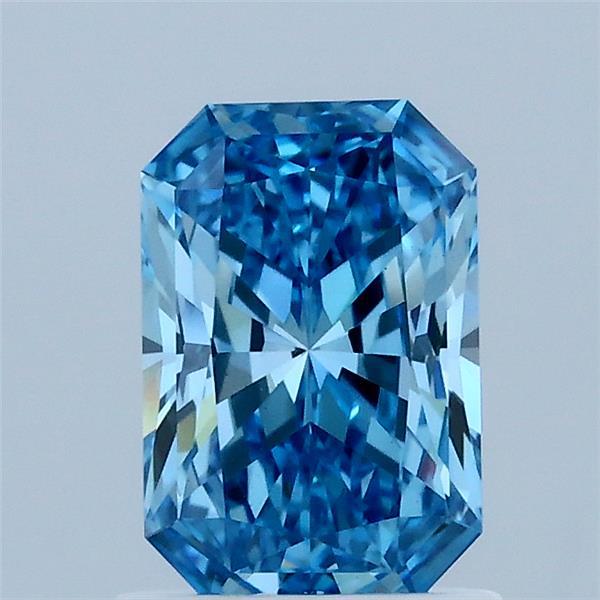 1.07ct Radiant FANCY VIVID BLUE VS1 Lab Created Diamond