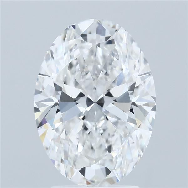 3.01ct Oval E VVS2 Lab Created Diamond