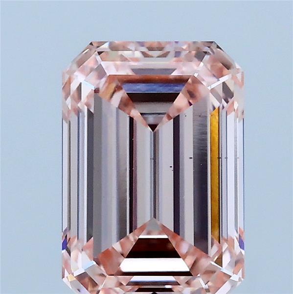 2.02ct Emerald FANCY INTENSE PINK VS1 Lab Created Diamond