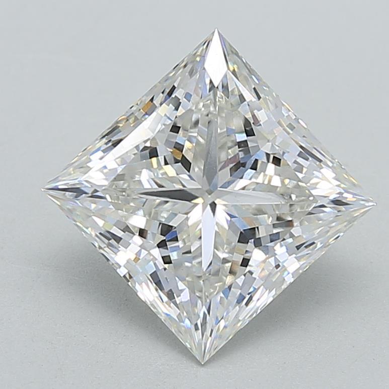 4.09ct Princess F VS1 Lab Created Diamond