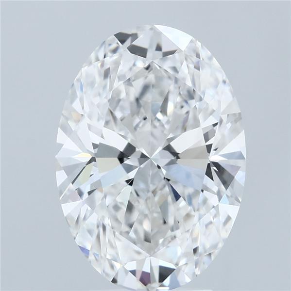 4ct Oval E VVS2 Lab Created Diamond