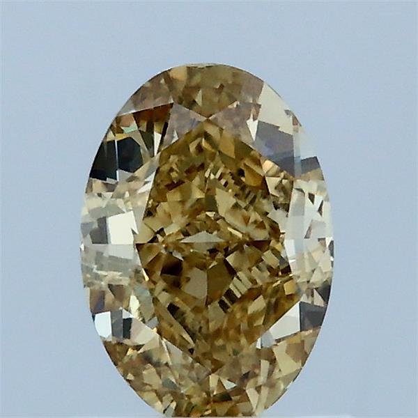 1.06ct Oval FANCY INTENSE YELLOW VS1 Lab Created Diamond