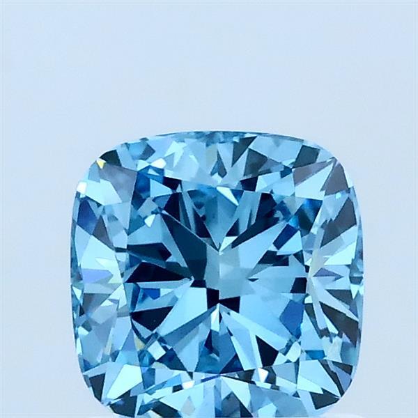 1.06ct Cushion FANCY VIVID BLUE VVS2 Lab Created Diamond