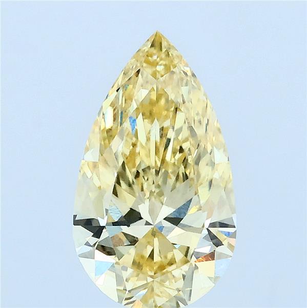 1.6ct Pear FANCY INTENSE YELLOW VVS2 Lab Created Diamond