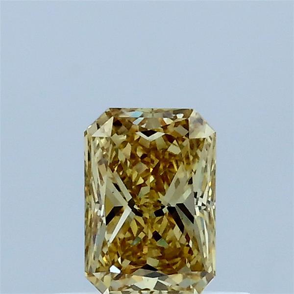0.52ct Radiant FANCY INTENSE YELLOW VS1 Lab Created Diamond