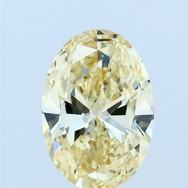 0.72ct Oval FANCY YELLOW VVS2 Lab Created Diamond