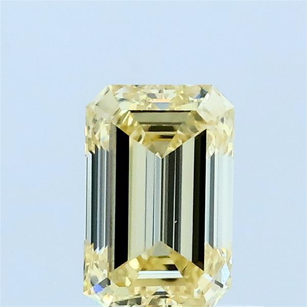 0.71ct Emerald FANCY YELLOW VS1 Lab Created Diamond