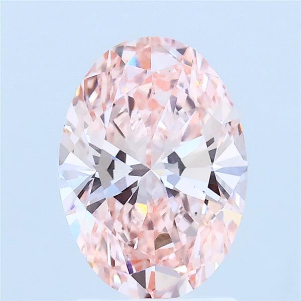 1.43ct Oval FANCY INTENSE PINK VS1 Lab Created Diamond